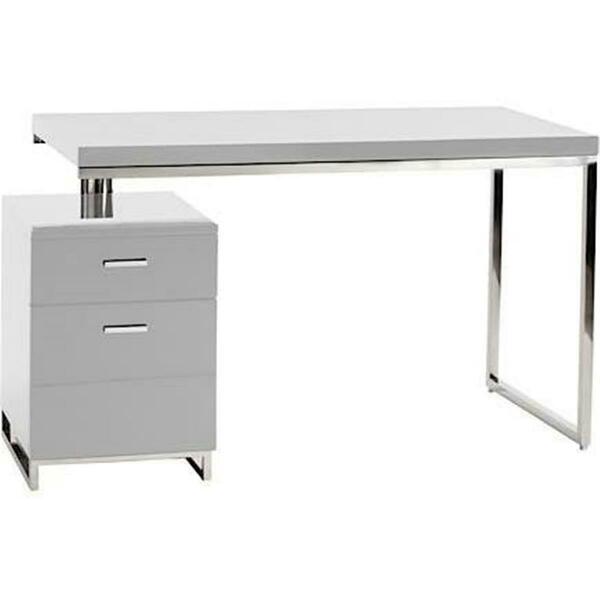 Moes Home Collection Martos Desk, White - 29.5 x 47 x 24 in. ER-1075-18-0